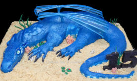 Tsunami Birthday Cake