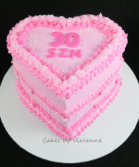 Vintage 30th Birthday Cake