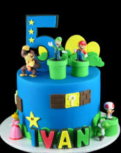 Super Mario 5th Birthday Cake